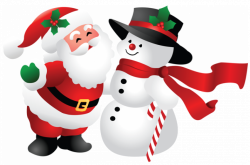 Christmas Santa and Snowman PNG Clipart | Gallery Yopriceville ...