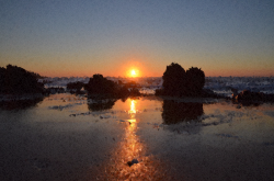 Clipart - High Poly Beach Sunset