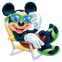 Mickey Mouse Beach Clipart