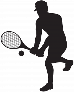 Tennis Player Silhouette Clip Art Image | Gallery Yopriceville ...