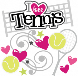 I Love Tennis - SVG Scrapbooking Files | Cuttable Scrapbook SVG ...