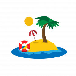 Palm Islands Tropical Islands Resort Beach Clip art - Cartoon island ...
