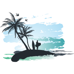 Palm Beach Stock illustration Clip art - Tropical elements 1000*1000 ...