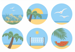 Clip art - Cartoon tropical beach icon 1400*980 transprent Png Free ...