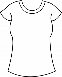 printable clothes templates | Womens T Shirt Template - Free Clip ...