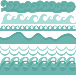 28+ Collection of Ocean Waves Border Clipart | High quality, free ...