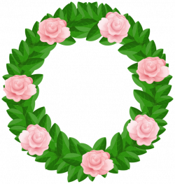 Wreath with Roses Free PNG Clip Art Image | Gallery Yopriceville ...