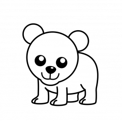 Bear Cartoon Images Black And White | Reviewwalls.co