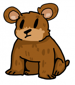 Brown Bear clipart furry - Pencil and in color brown bear clipart furry