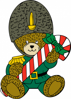Public Domain Clip Art Image | Christmas guard bear | ID ...