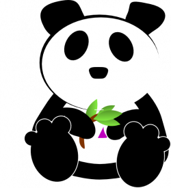 Bamboo Eating Cosmic Panda Clip Art at Clker.com - vector clip art ...