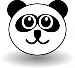 28+ Collection of Panda Bear Face Clipart | High quality, free ...