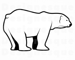 Polar Bear SVG, Bear Svg, Polar Bear Clipart, Polar Bear ...