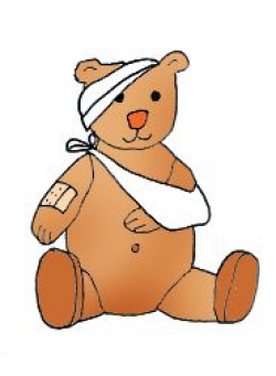 medical clip art teddy bear sick plaster | Party - Teddy ...