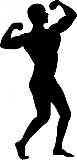 Muscle Man Silhouette Clip Art at GetDrawings.com | Free for ...