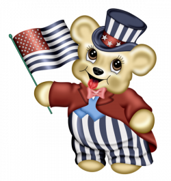 PATRIOTIC TEDDY BEAR * | CLIP ART - PATRIOTIC - CLIPART | Pinterest ...