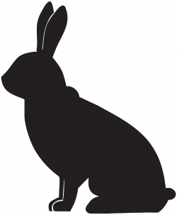 Rabbit Silhouette Clip Art at GetDrawings.com | Free for personal ...
