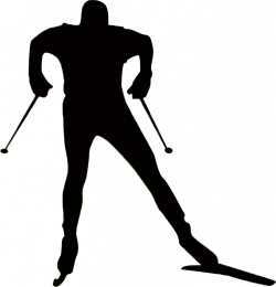 Nordic Skier Silhouette at GetDrawings.com | Free for personal use ...