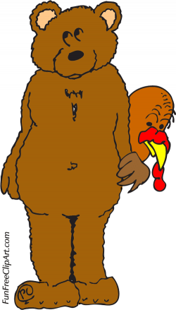Scared Turkey Clip Art- Happy Thanksgiving | FunFreeClipArt.com