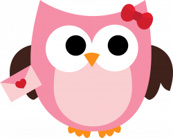 Valentine Owl Bear Clipart