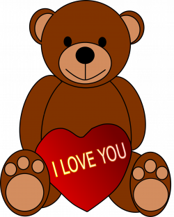 Clipart - Valentine's Day Teddy Bear
