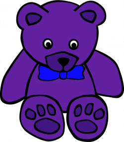 Purple Bear Clipart