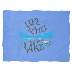 FLEECE BLANKET - LAKE LIFE – Deal Plus