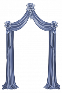Blue Curtain Decor PNG Clipart Picture | Gallery Yopriceville ...