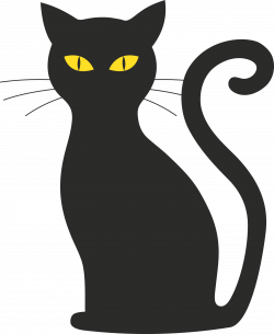 Szablon kota png czarny / Cat silhouette / public domain | Kot ...