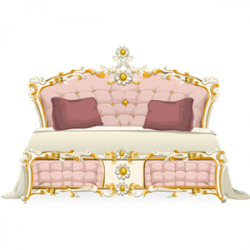 Pink baroque bed from Glitch clipart, cliparts of Pink ...