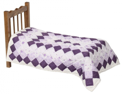 Amish doll bed quilt clipart image #30636