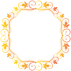 Fall Border Frame Transparent Clip Art PNG Image | Gallery ...