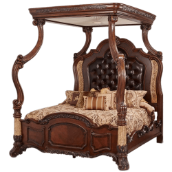 Heavy Wooden Canopy Bed transparent PNG - StickPNG