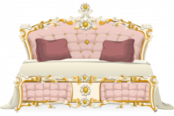 Clipart - Pink baroque bed from Glitch