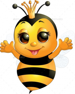 Beautiful cute bee drawn on white background | Business ...