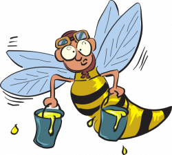 Buzy Honey Bee Clip Art at Clker.com - vector clip art online ...