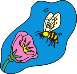 Bee With Flower Clip Art at Clker.com - vector clip art online ...