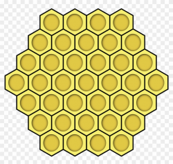 Honeycomb - Clip Art Hexagon Bee Hive, HD Png Download ...