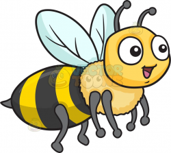 A Bee Fawning In Delight | Vector Illustrations | Bee, Bee ...