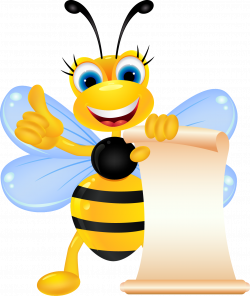 Bee Insect Royalty-free Clip art - Cute cartoon bee 1299*1541 ...