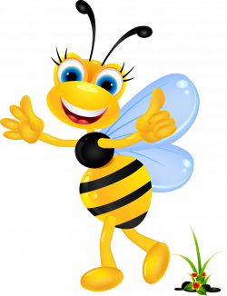 Bee Cartoon Clip art - Cute cartoon bee 1348*1763 transprent Png ...
