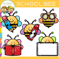 Free School Bee Clip Art , Images & Illustrations | Whimsy ...