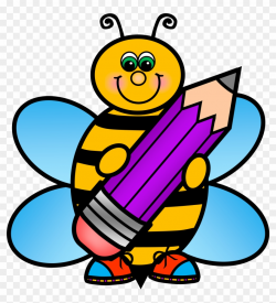 Bees Clipart Child - Bee Clip Art School, HD Png Download ...