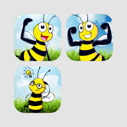 Super Cute Bee Sticker Collection on the App Store