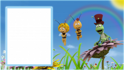 Maya the Bee Transparent Kids Frame | Gallery Yopriceville - High ...