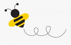 Bee With Trail Clipart #1144600 - Free Cliparts on ClipartWiki