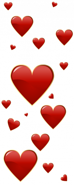 Valentine Red Hearts PNG Clipart | Hearts | Pinterest | Scrapbook ...