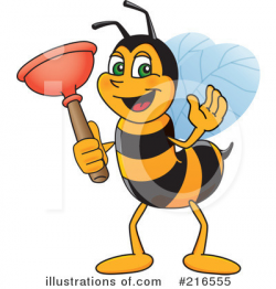 Worker Bee Character Clipart #216555 - Illustration by Toons4Biz