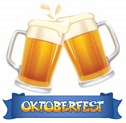 Oktoberfest Blue Banner and Beers PNG Clipart Image | Gallery ...