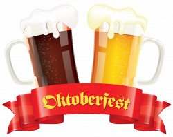 Oktoberfest Banner with Beers Decor PNG Clipart Picture | Gallery ...